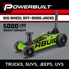 2.5 Ton Big Wheel Off Road Jack (Green)