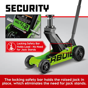 2.5 Ton Big Wheel Off Road Jack (Green)