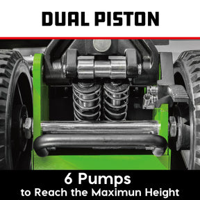 2.5 Ton Big Wheel Off Road Jack (Green)