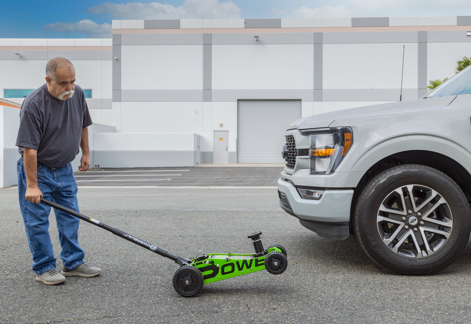 2.5 Ton Big Wheel Off Road Jack (Green)