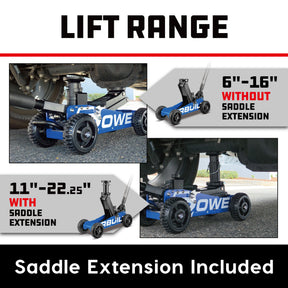 1.5 Ton Big Wheel Off Road Jack (Blue)