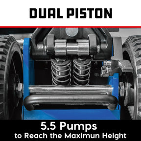 1.5 Ton Big Wheel Off Road Jack (Blue)