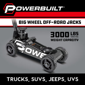 1.5 Ton Big Wheel Off Road Jack (Grey)