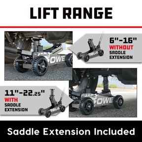 1.5 Ton Big Wheel Off Road Jack (Grey)