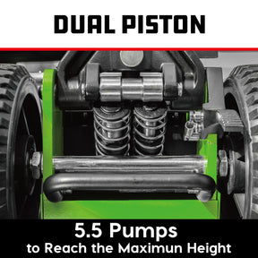1.5 Ton Big Wheel Off Road Jack (Green)