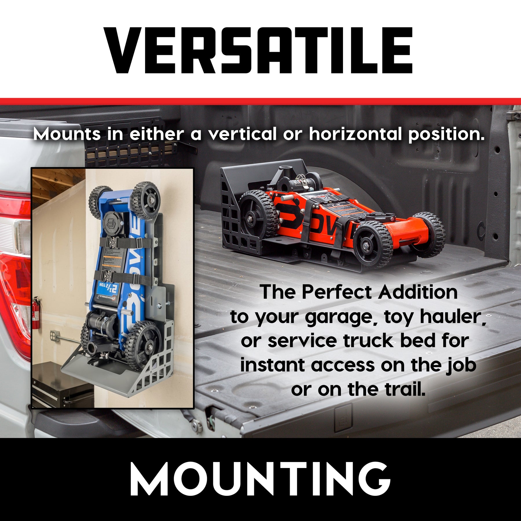 Universal Big Wheel Jack Mount (Grey)