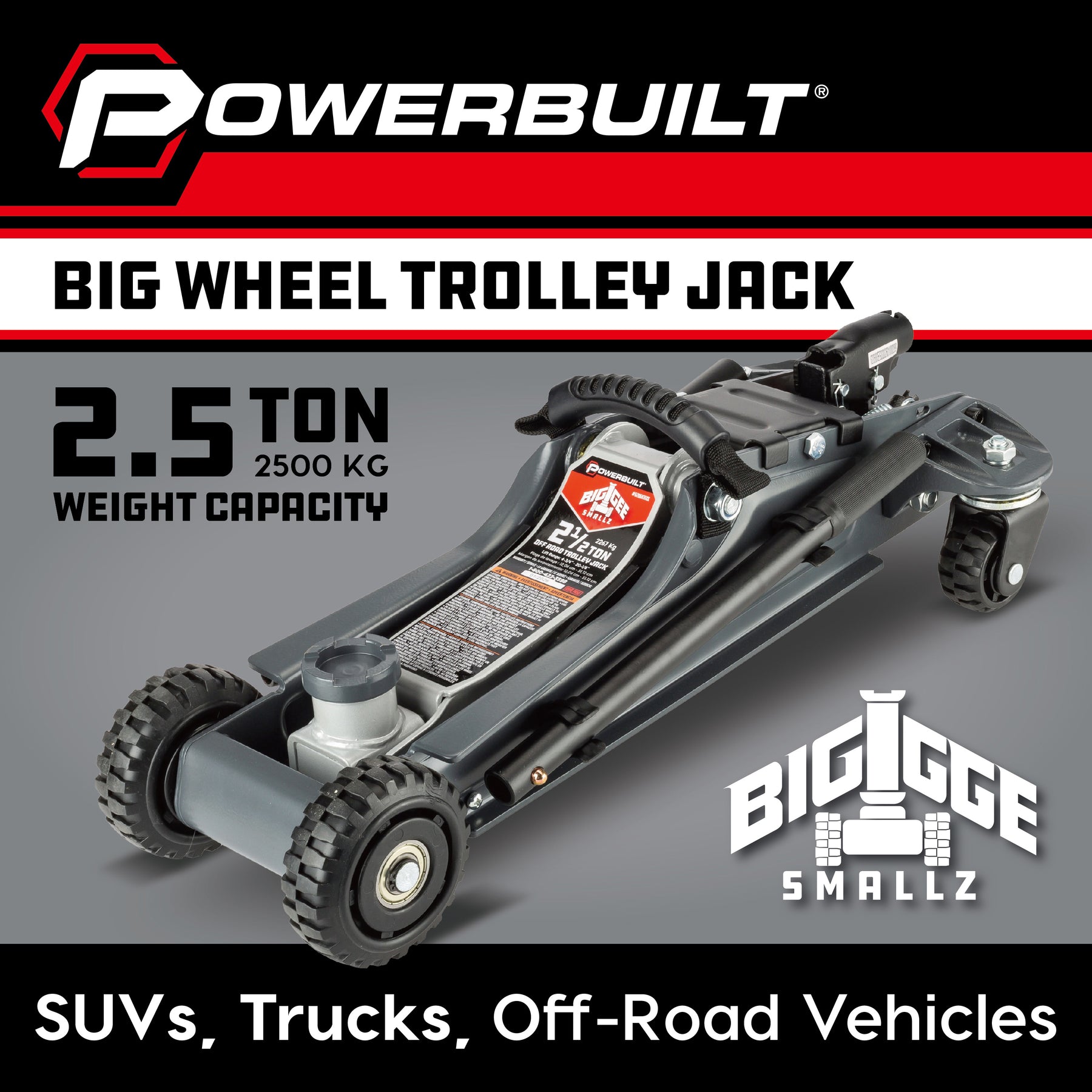2.5T "Biggee Smallz" Off Road Trolley Jack