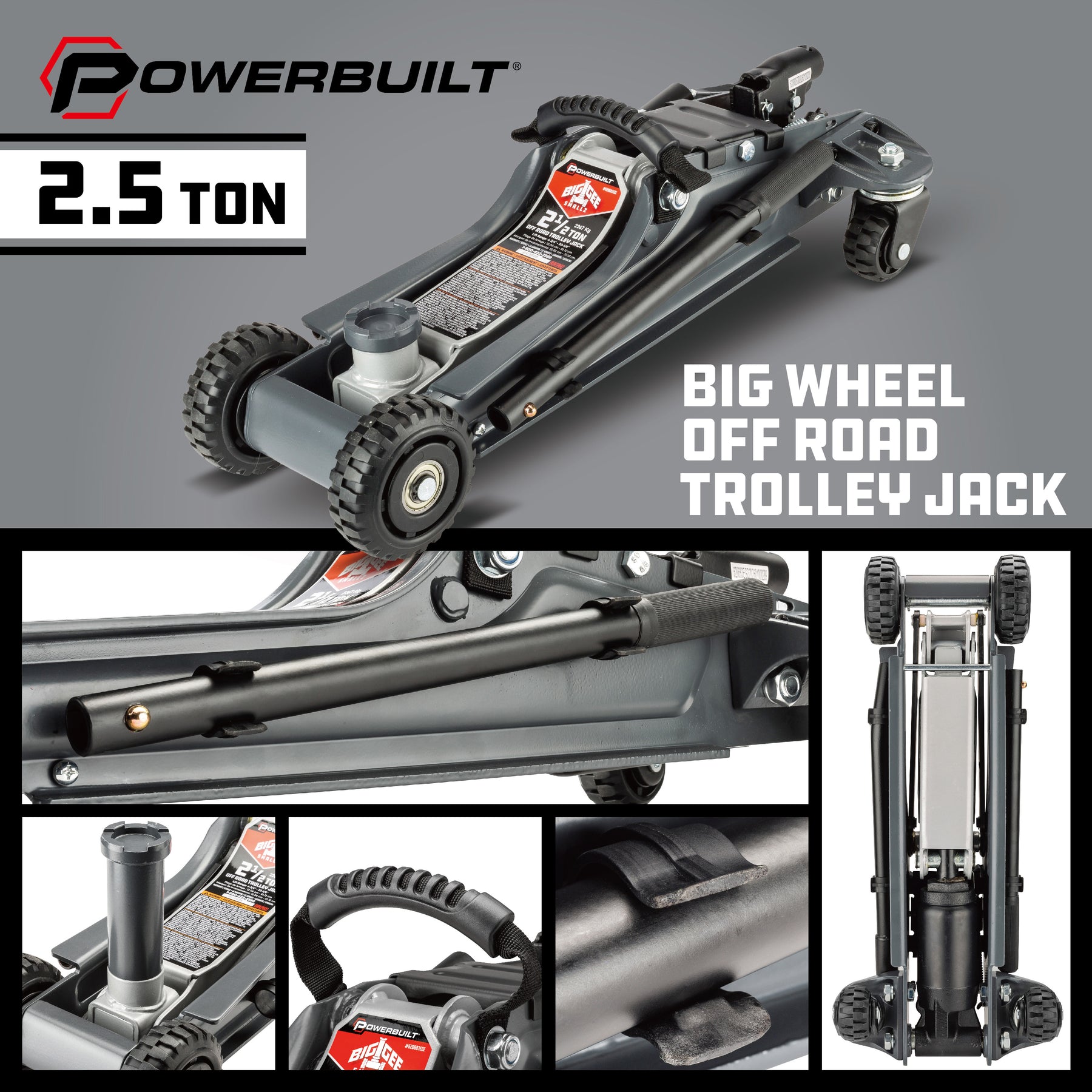 2.5T "Biggee Smallz" Off Road Trolley Jack