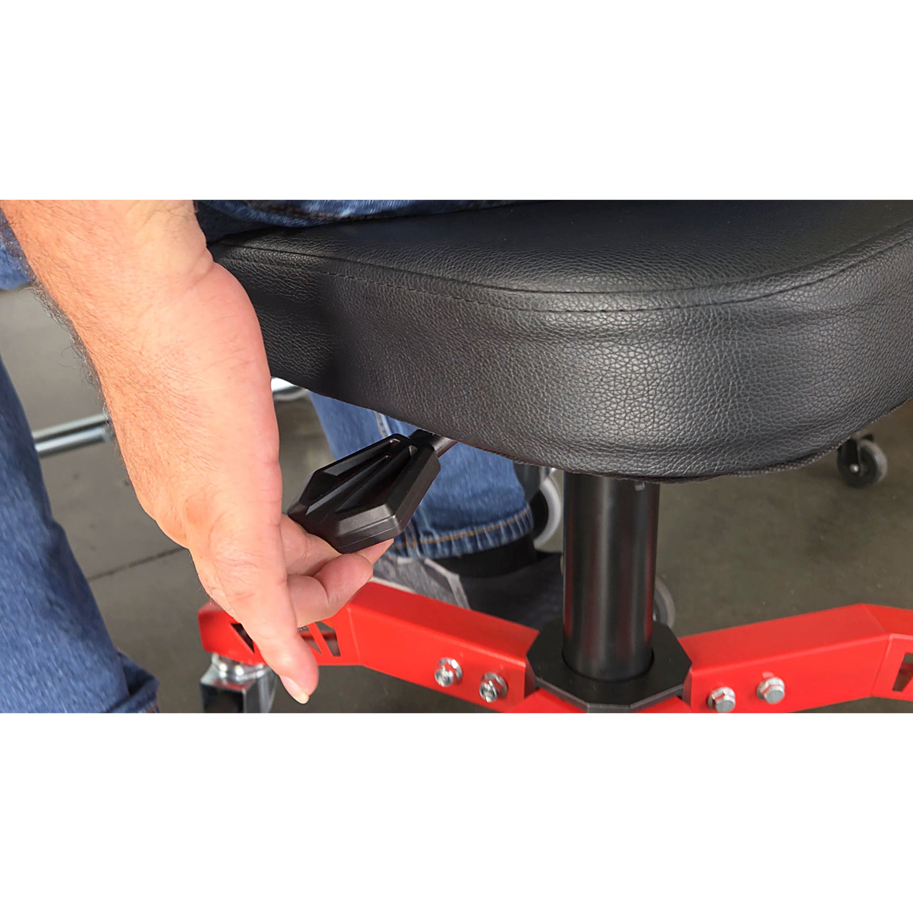Professional Adjustable 5 Leg Rolling Work Seat