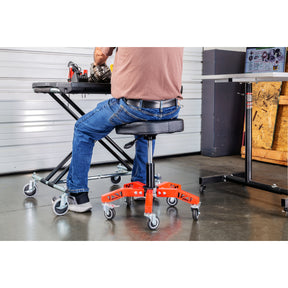 Professional Adjustable 5 Leg Rolling Work Seat