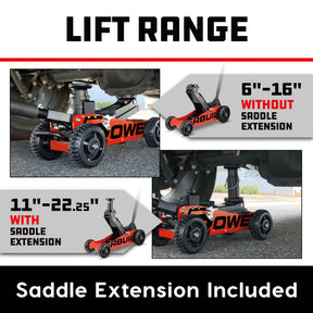 2.5 Ton Big Wheel Off-Road Jack (Orange)