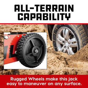 2.5 Ton Big Wheel Off-Road Jack (Orange)