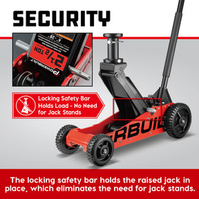 2.5 Ton Big Wheel Off-Road Jack (Orange)