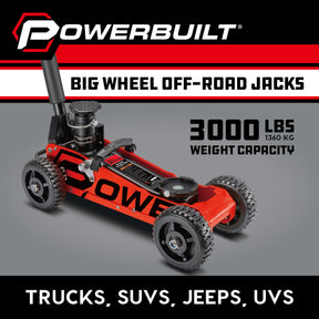1.5 TON BIG WHEEL OFF ROAD JACK (Orange)