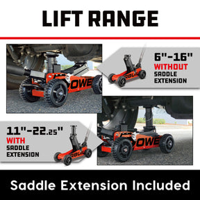 1.5 TON BIG WHEEL OFF ROAD JACK (Orange)
