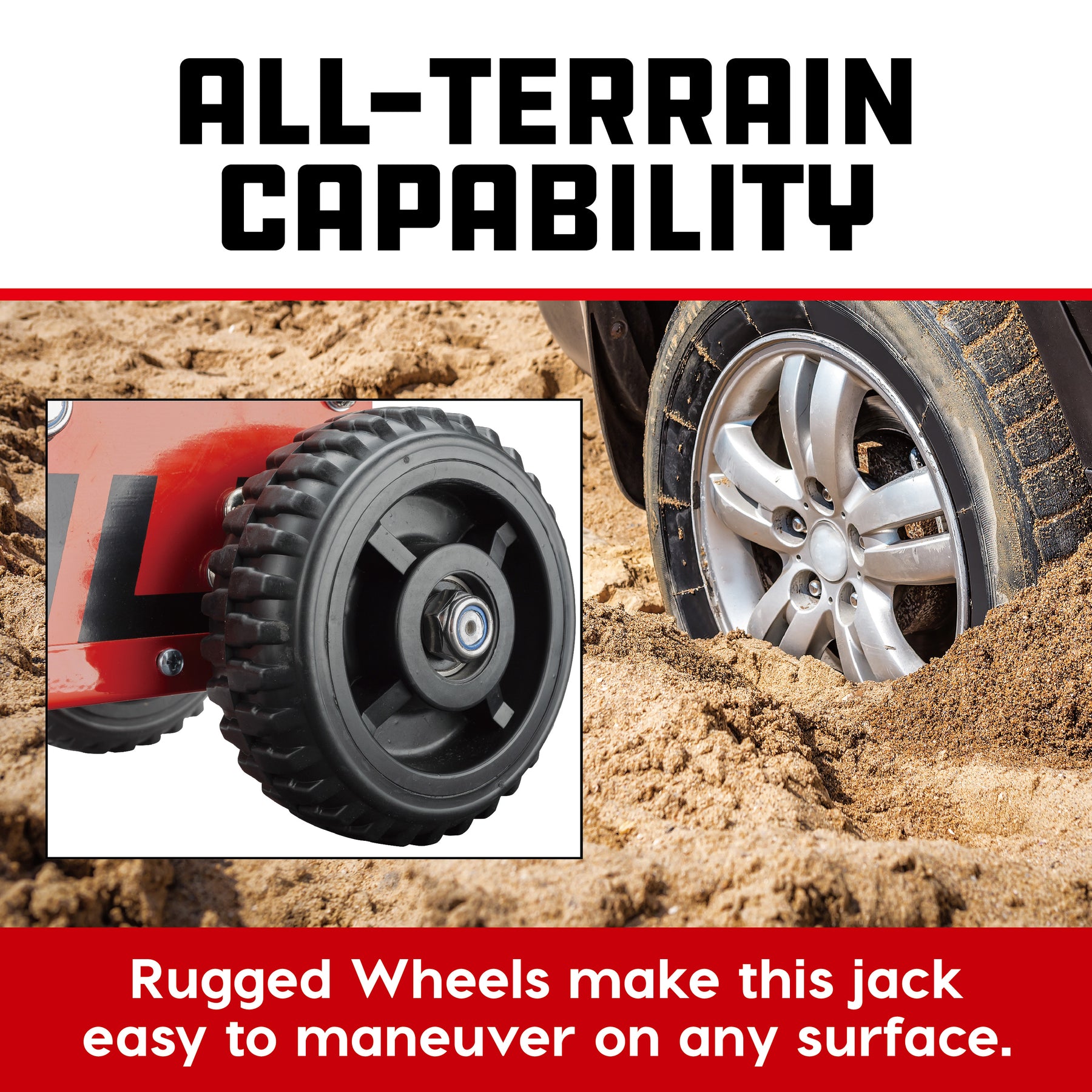 1.5 TON BIG WHEEL OFF ROAD JACK (Orange)