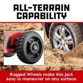 1.5 TON BIG WHEEL OFF ROAD JACK (Orange)