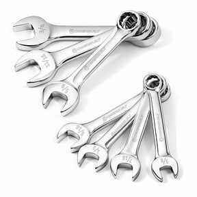 7 Piece SAE Stubby Combination Wrench Set
