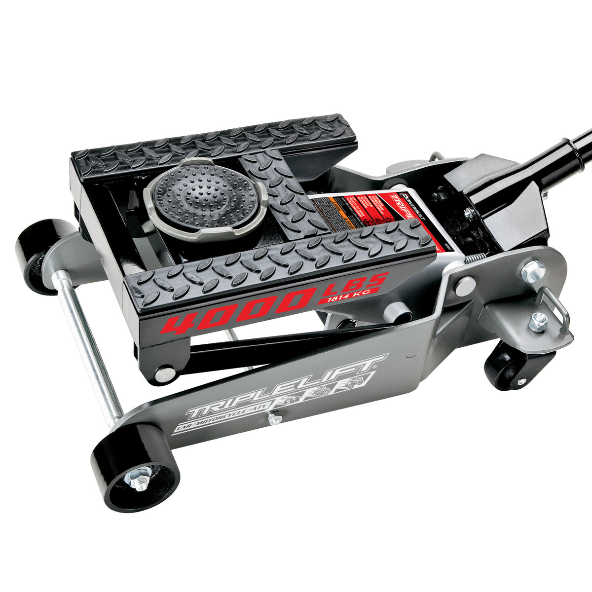 2 Ton Triple Lift Floor Jack - Lifts Cars - Trucks - Motorcycle