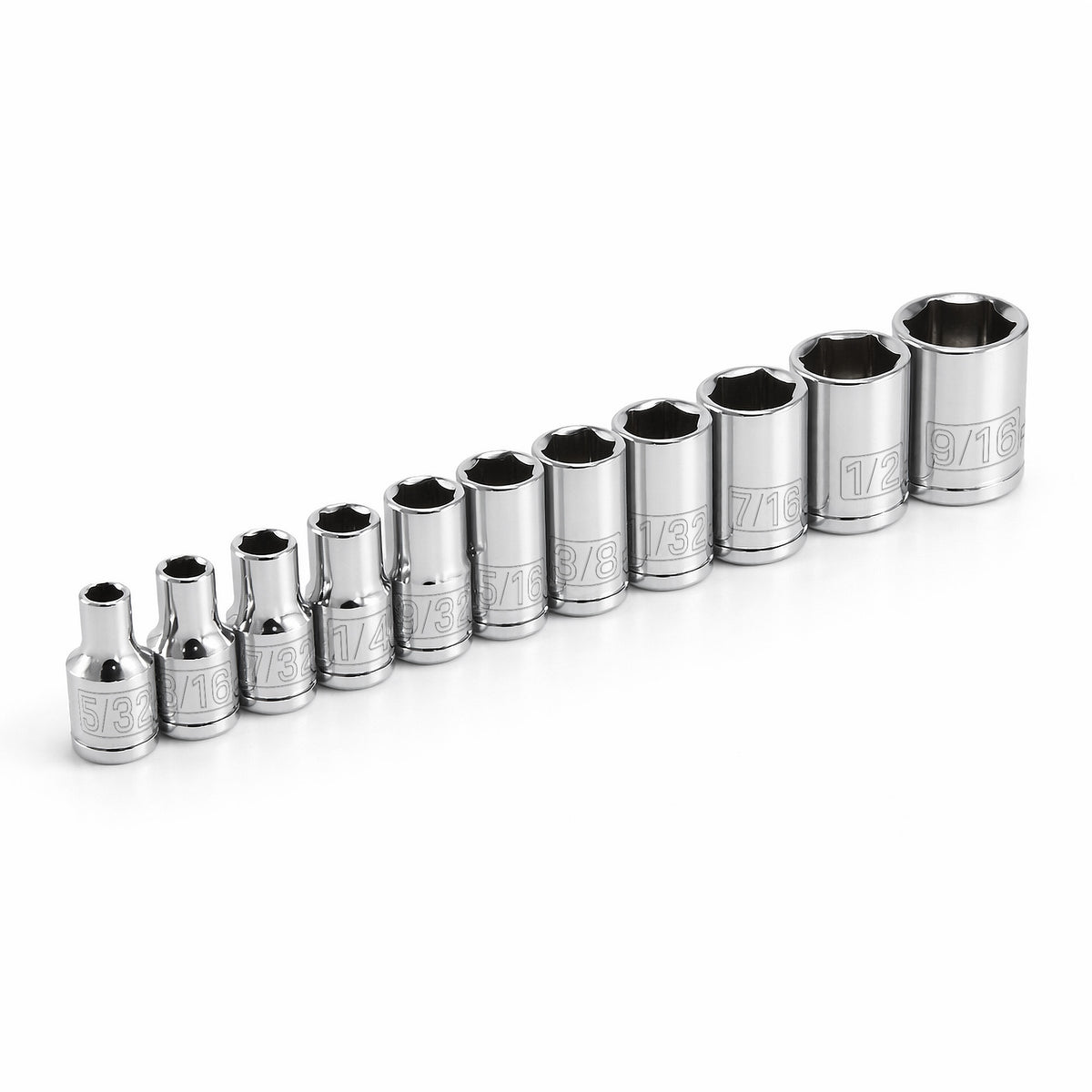 11 Piece 1/4 in. Dr. SAE 6 Pt. Socket Set
