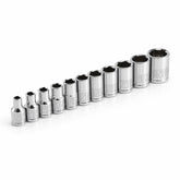 11 Piece 1/4 in. Dr. SAE 6 Pt. Socket Set