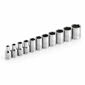11 Piece 1/4 in. Dr. Metric 6 Pt. Socket Set