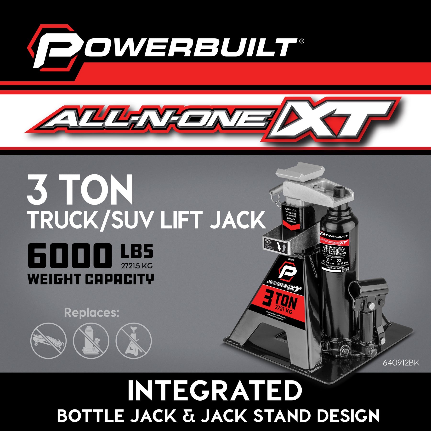 3 Ton All-in-One Jackstand/Bottle Jack