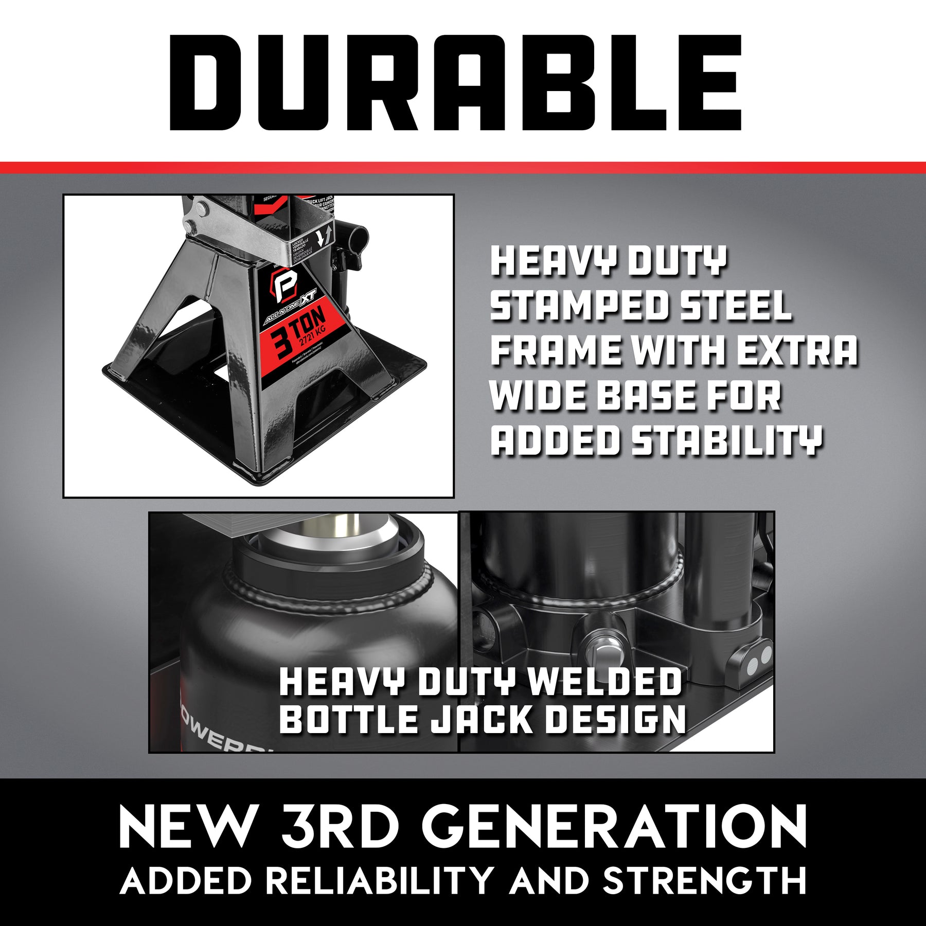 3 Ton All-in-One Jackstand/Bottle Jack