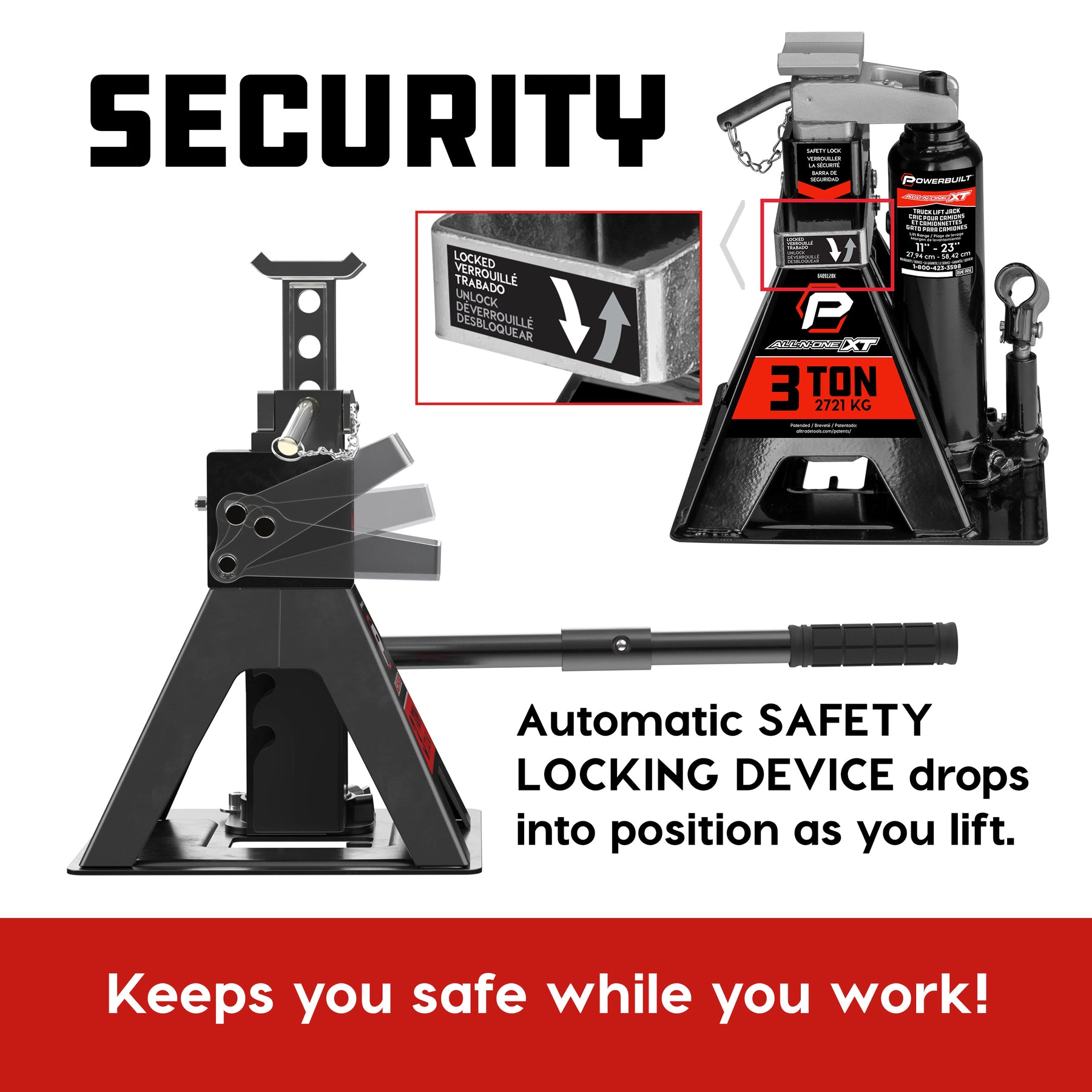 3 Ton All-in-One Jackstand/Bottle Jack