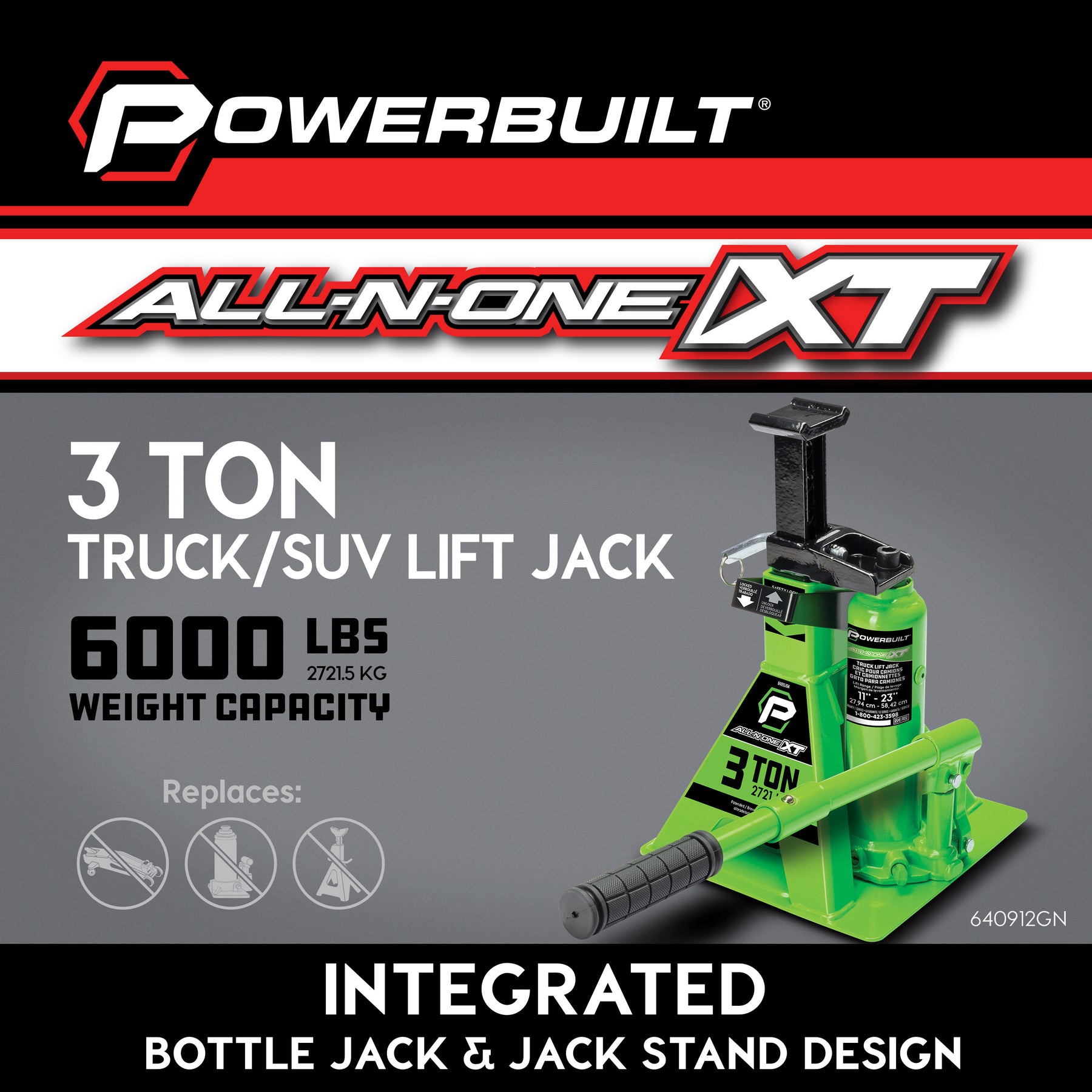 3 Ton All-in-One Truck Lift Jack (Green) (Gen3)