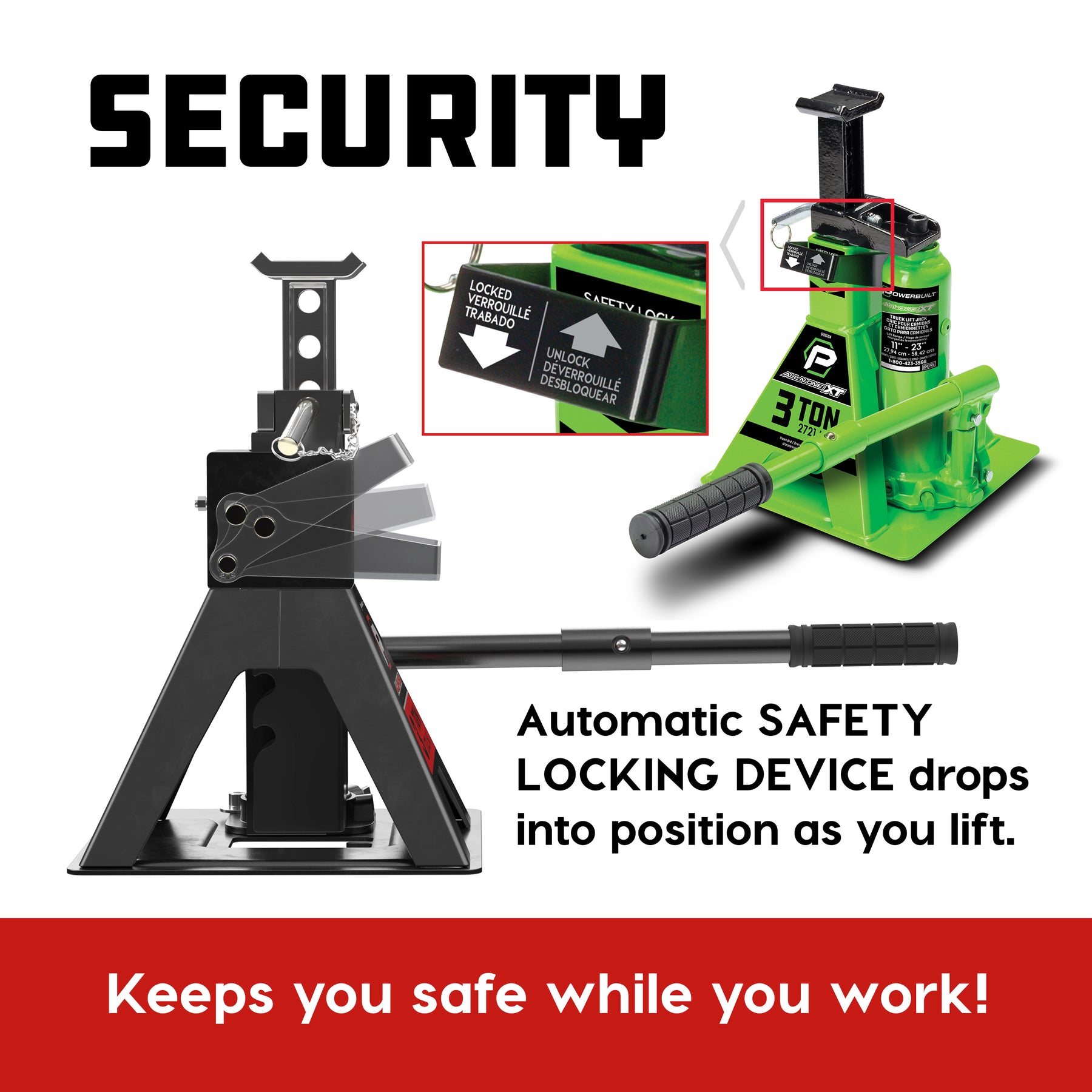 3 Ton All-in-One Truck Lift Jack (Green) (Gen3)