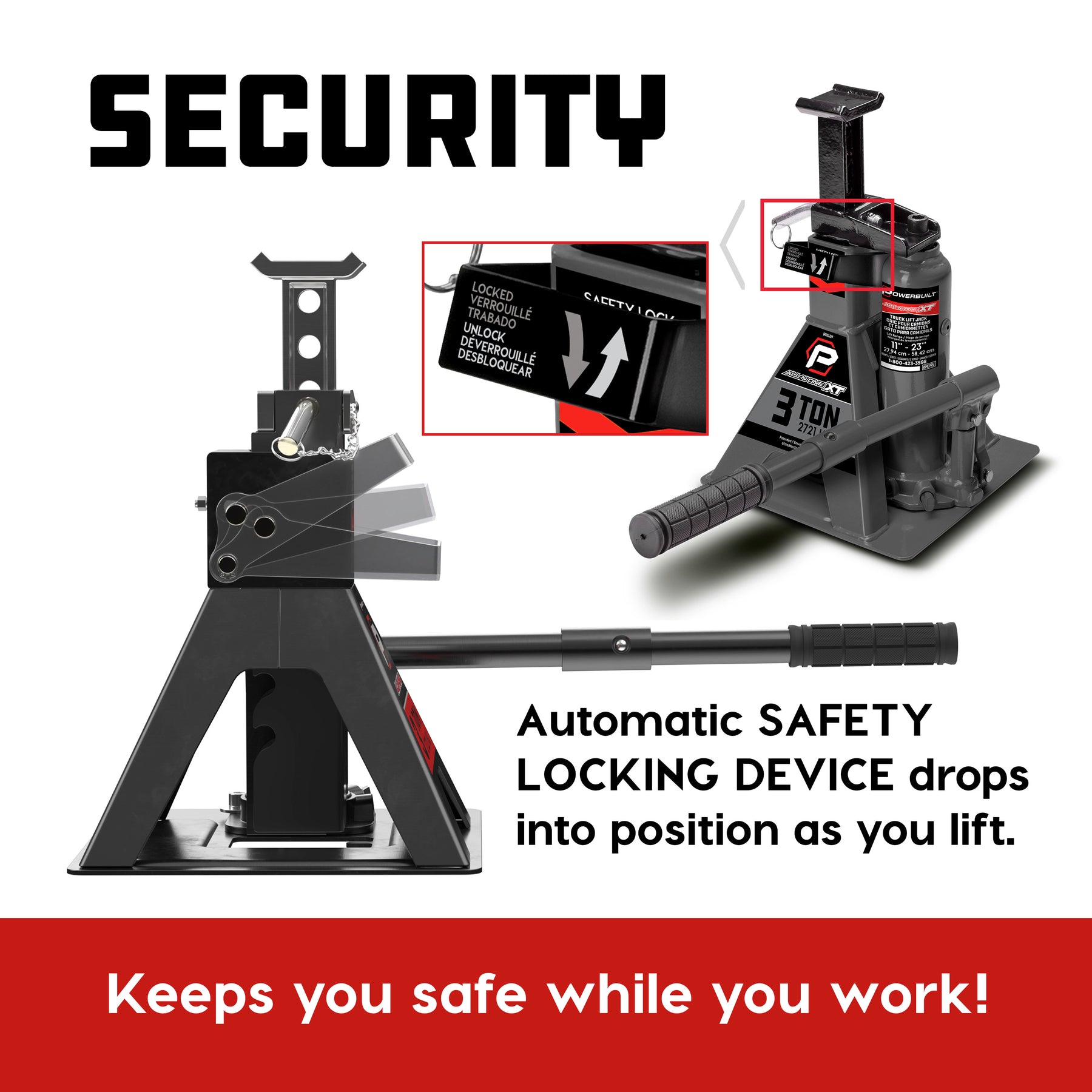 3 Ton All-in-One Truck Lift Jack (Grey) (Gen3)