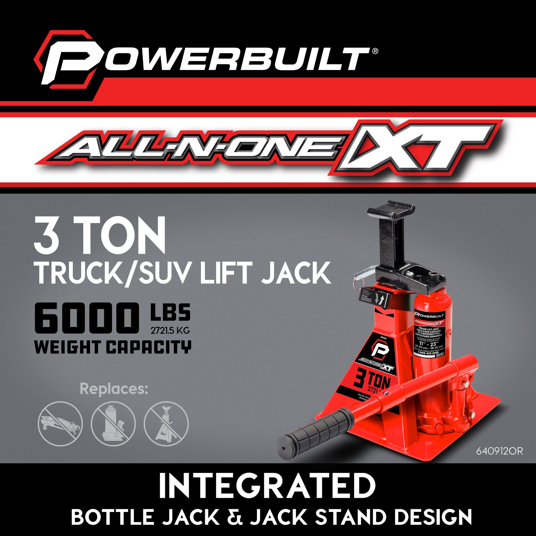 3 Ton All-in-One Truck Lift Jack (Code Orange) (Gen3)