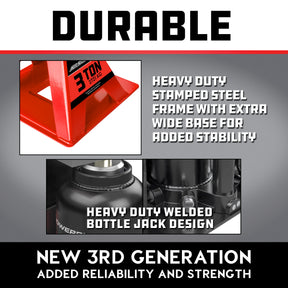 3 Ton All-in-One Truck Lift Jack (Code Orange) (Gen3)