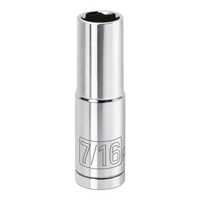 3/8 Inch Drive x 7/16 Inch 6 Point Deep Socket