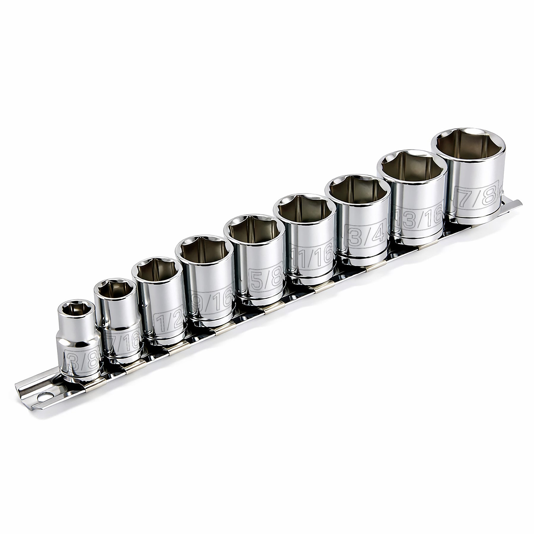 9 Piece 3/8 in. Dr. SAE 6 Pt. Shallow Socket Set