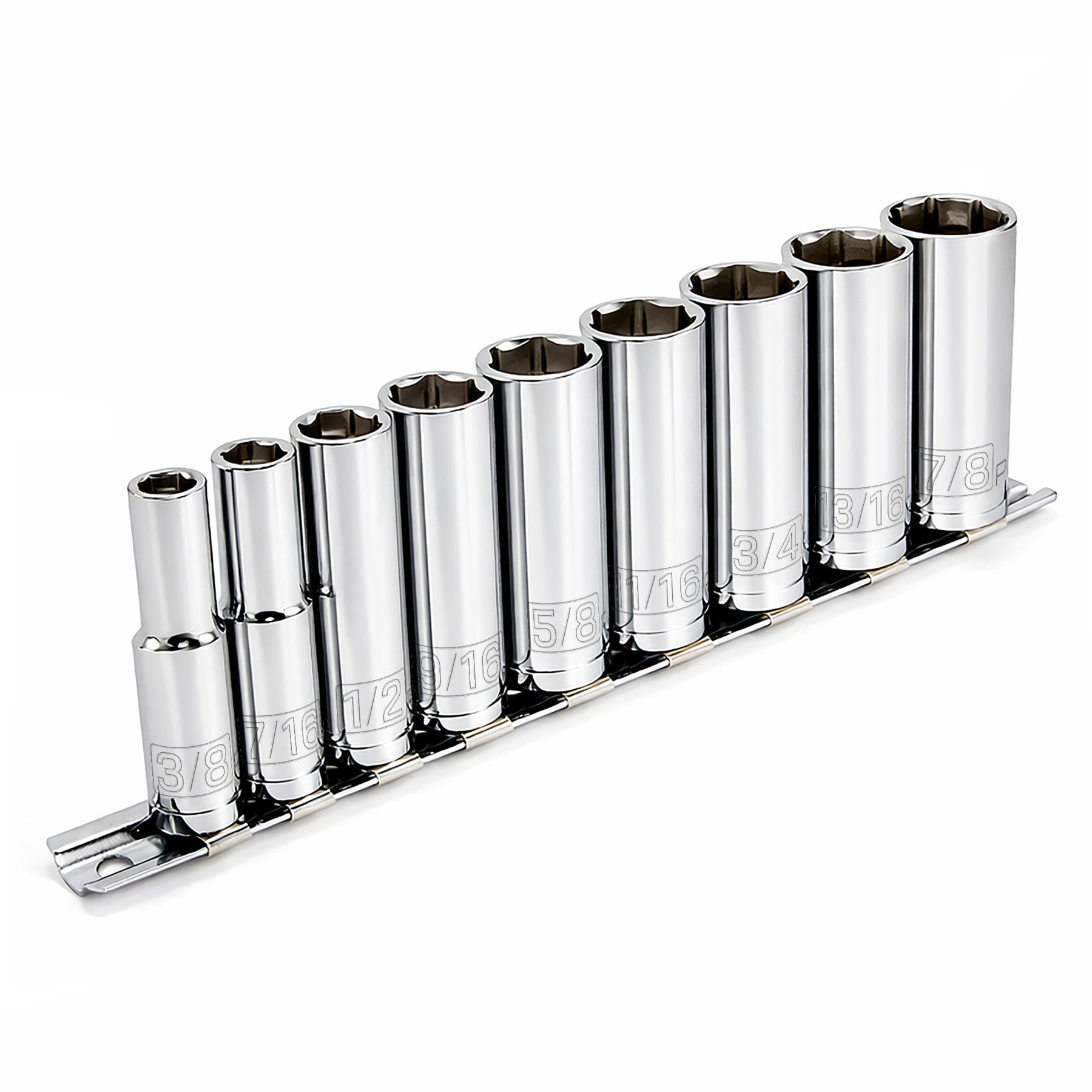 9 Piece 3/8 in. Dr. SAE 6 Pt. Deep Socket Set