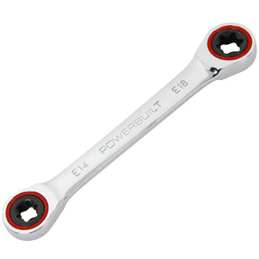 Ratcheting Double Box-End E-Star Wrench - E14/E18