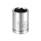 1/4 Inch Drive x 14 MM 6 Point Shallow Socket