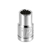 1/2 Inch Drive x 1/2 Inch 12 Point Shallow Socket