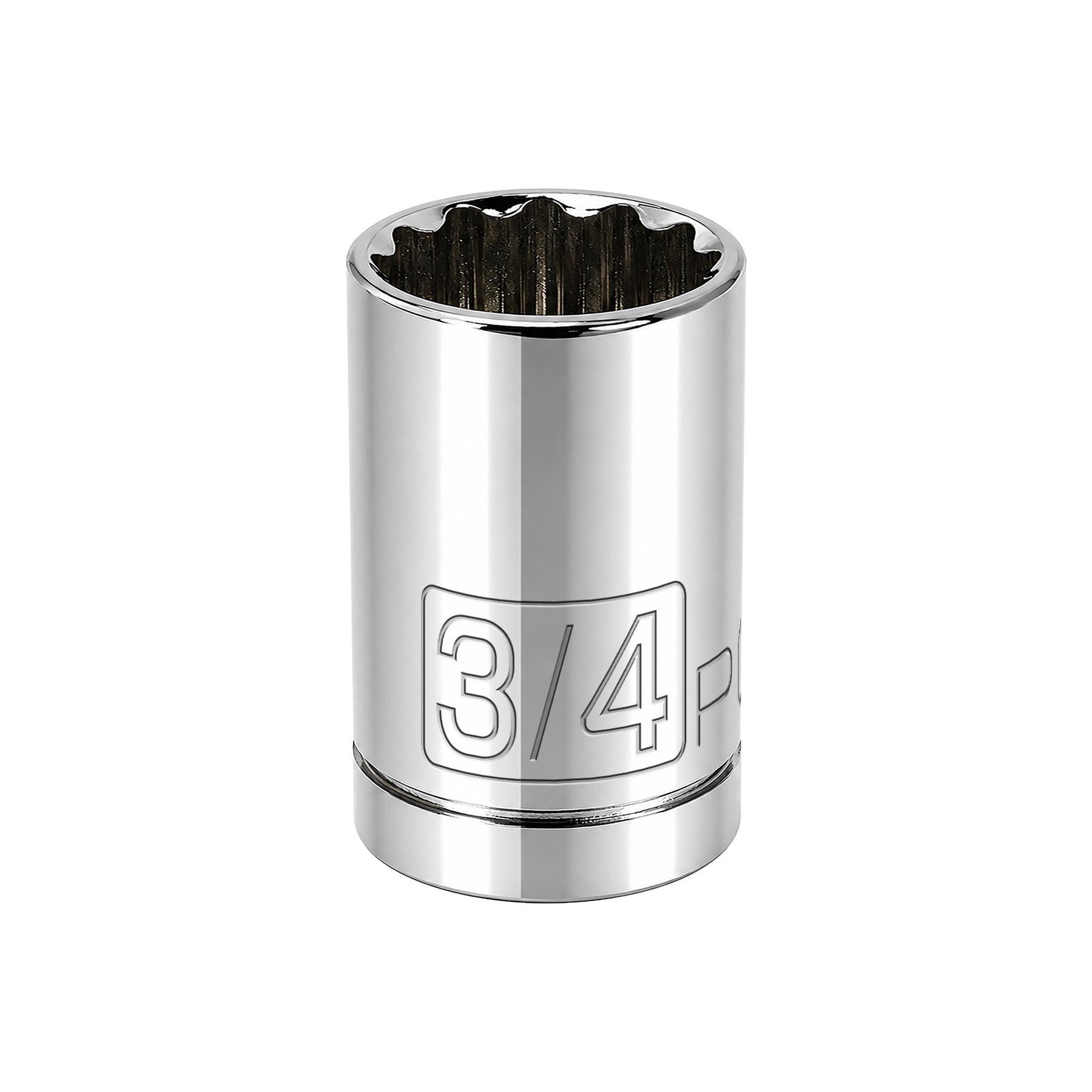 1/2 Inch Drive x 3/4 Inch 12 Point Shallow Socket