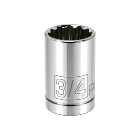 1/2 Inch Drive x 3/4 Inch 12 Point Shallow Socket