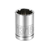 1/2 Inch Drive x 13/16 Inch 12 Point Shallow Socket