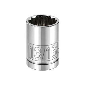 1/2 Inch Drive x 13/16 Inch 12 Point Shallow Socket