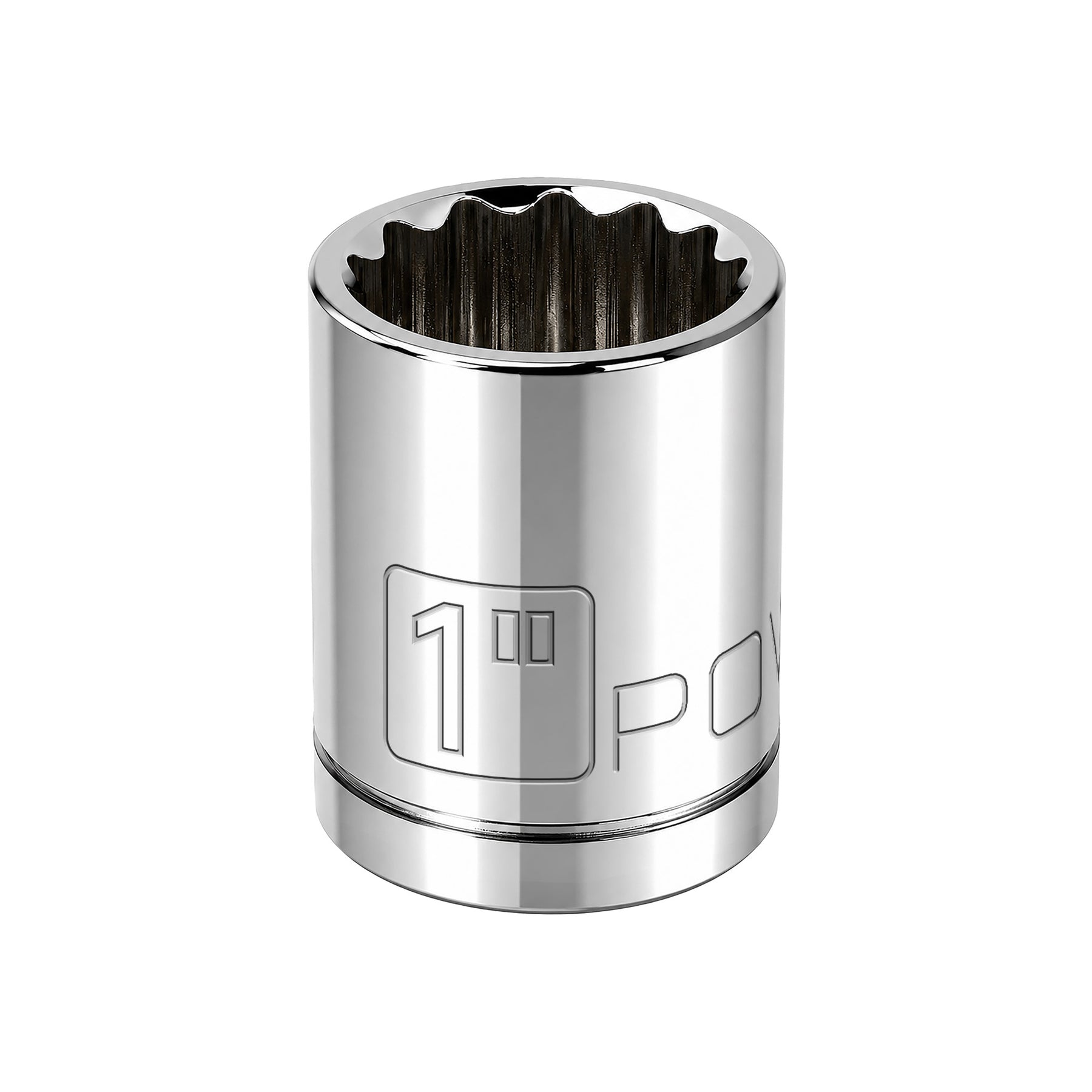 1/2 Inch Drive x 1 Inch 12 Point Shallow Socket