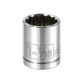 1/2 Inch Drive x 1-1/16 Inch 12 Point Shallow Socket