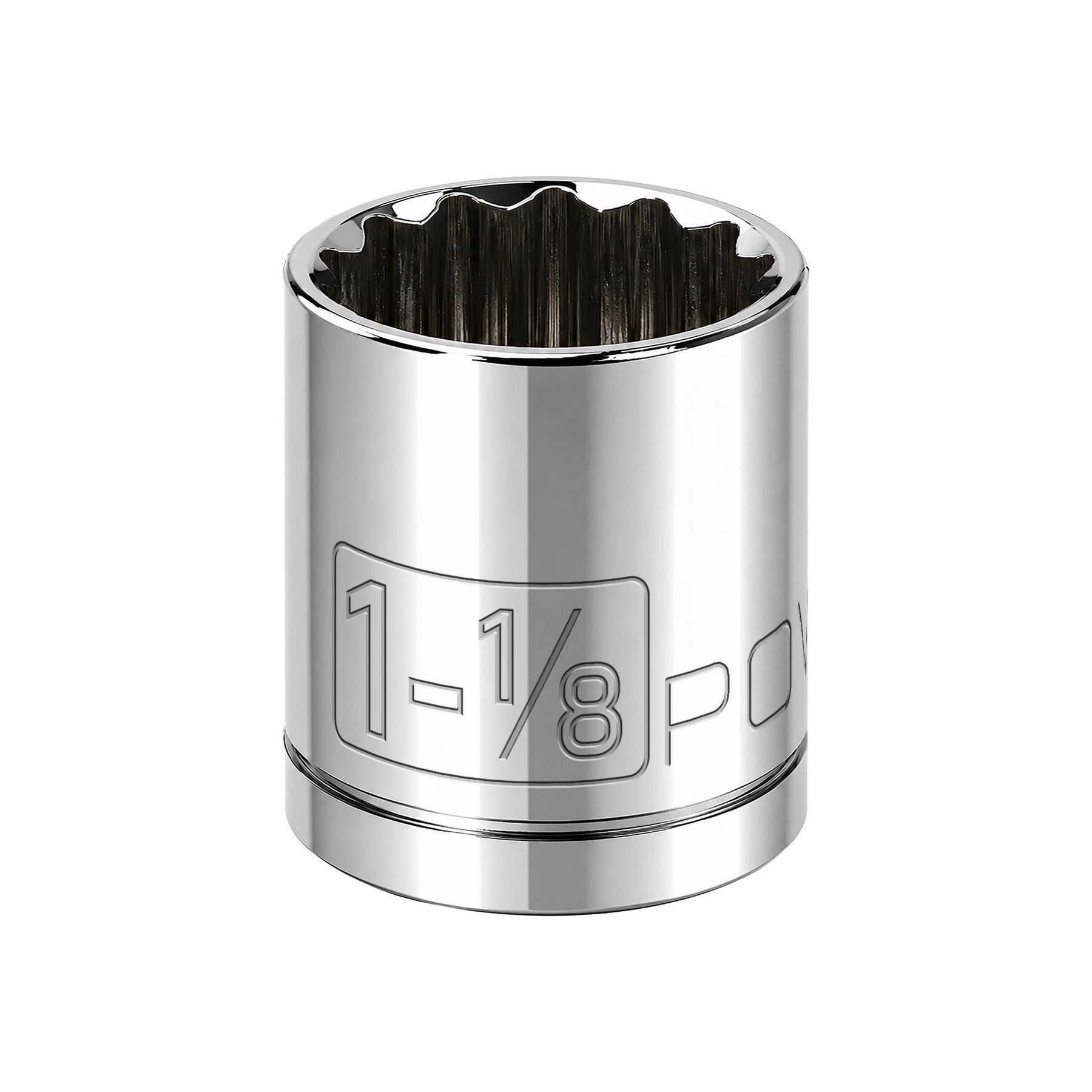 1/2 Inch Drive x 1-1/8 Inch 12 Point Shallow Socket