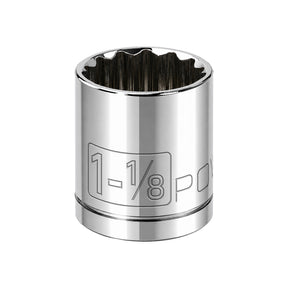 1/2 Inch Drive x 1-1/8 Inch 12 Point Shallow Socket