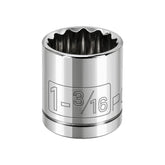 1/2 Inch Drive x 1-3/16 Inch 12 Point Shallow Socket