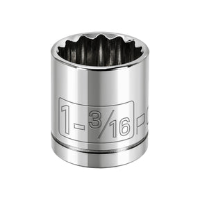 1/2 Inch Drive x 1-3/16 Inch 12 Point Shallow Socket